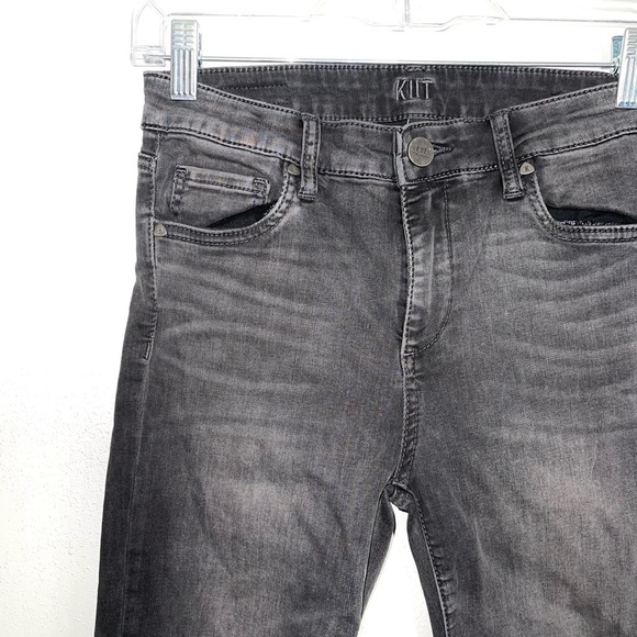 Kut From The Kloth Toothpick Skinny High Rise Charcoal Black Jeans 4 Women’s - Picture 3 of 12